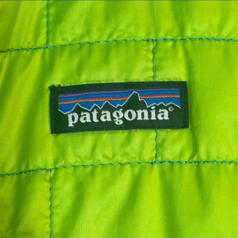 PATAGONIA MENS XL PEPPERGRASS GREEN NANO PUFF HOODY. PRIMALOFT FILL,STYLE 84222 - Picture 3 of 13